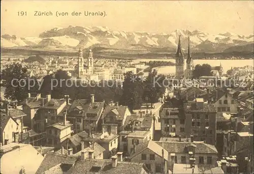 Zuerich von der Urania / Zuerich /Bz. Zuerich City