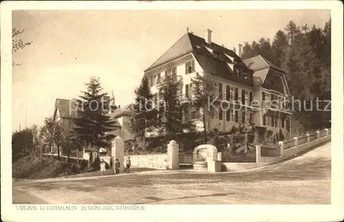 Zuerich Volks und Kurhaus Rigiblick / Zuerich /Bz. Zuerich City