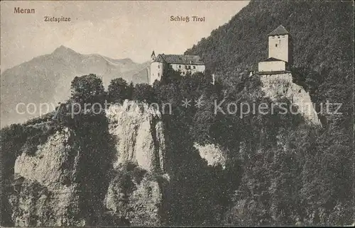 Meran Meran Zielspitze Schloss Tirol Kat. Italien