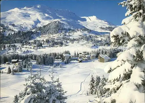 Lenzerheide Valbella Skigebiet mit Alp Staetz Kat. Lenzerheide