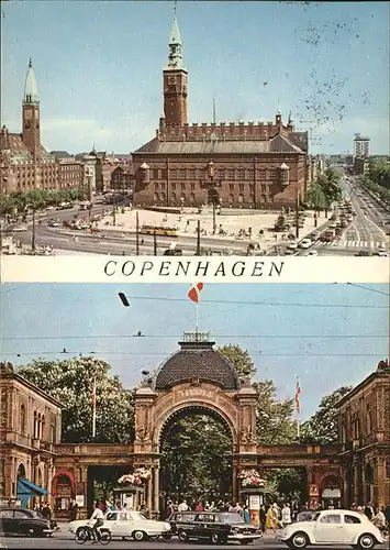 Copenhagen  Kobenhavn Radhuspladsen Town Hall Square Entrance to Tivoli Kat. Copenhagen 