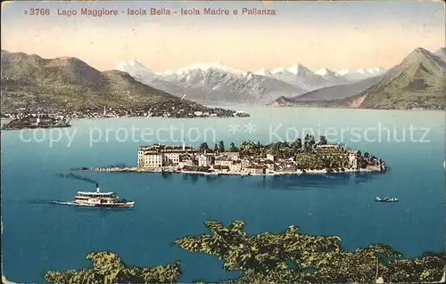 Isola Bella Lago Maggiore Isola Madre e Pallanza Kat. Italien