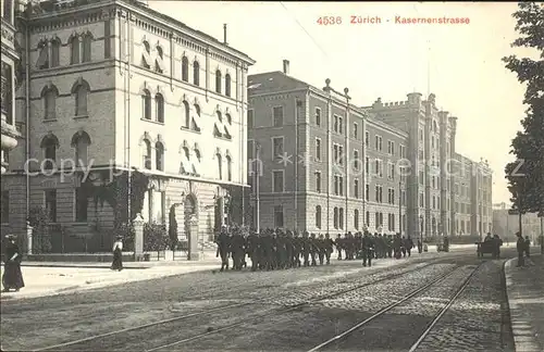 Zuerich Kaserne Strasse Soldatenkompanie / Zuerich /Bz. Zuerich City