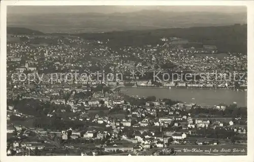 Zuerich Blick von Uto-Kulm mit See / Zuerich /Bz. Zuerich City