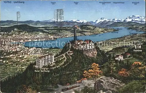 Zuerich Total mit Hotel Uetliberg See Alpen / Zuerich /Bz. Zuerich City