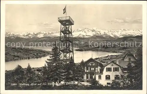 Uetliberg Zuerich Zuerichsee Glarneralpen Kat. Uetliberg