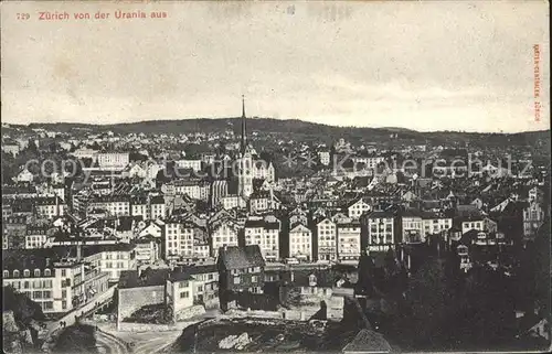 Zuerich Blick von Urania aus / Zuerich /Bz. Zuerich City