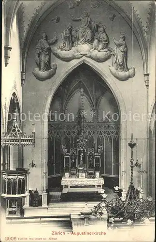 Zuerich Augustinerkirche Altar Kanzel / Zuerich /Bz. Zuerich City