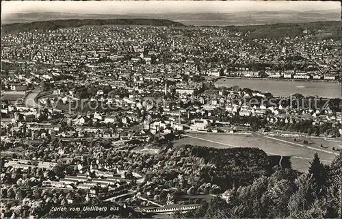 Zuerich vom Uetliberg gesehen / Zuerich /Bz. Zuerich City