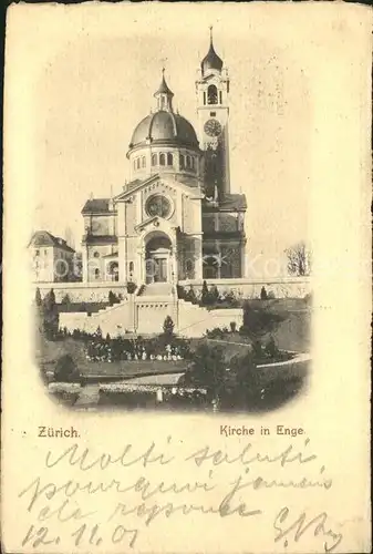 Zuerich Kirche in Enge / Zuerich /Bz. Zuerich City
