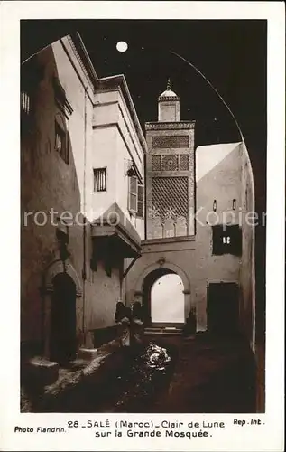 Sale Clair de lune sur la Grande Mosquee Kat. Marokko