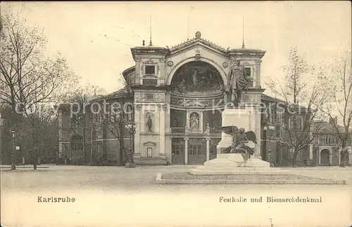 Karlsruhe Baden Festhalle Bismarckdenkmal / Karlsruhe /Karlsruhe LKR