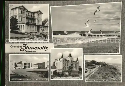 Zinnowitz Ostseebad Usedom Erholungsheim Philipp Mueller Kulturhaus Deutsch Sowjetische Freundschaft Kat. Zinnowitz