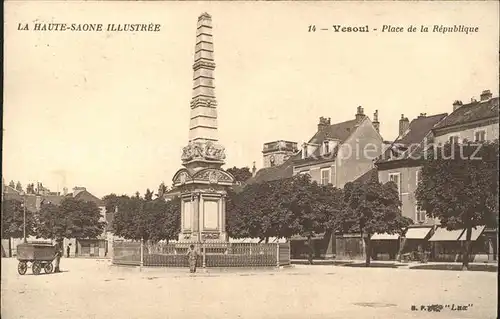 Vesoul Haut Saone Place de la Republique Monument Kat. Vesoul