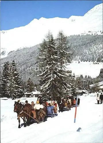 Lenzerheide Valbella Pferdeschlittenfahrt Kat. Lenzerheide