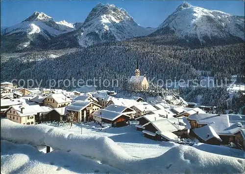 Scuol mit Lischanagruppe Kat. Scuol