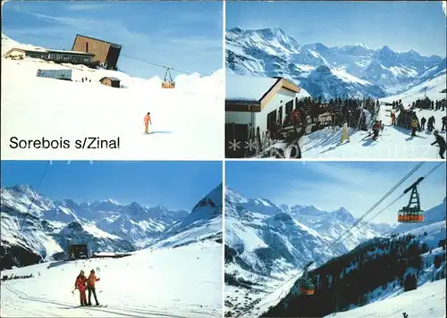 Zinal Sierre Station Sorebois Val d Anniviers Luftseilbahn Kat. Zinal Ayer Val d Anniviers