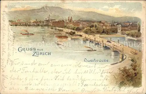 Zuerich ZH Quaibruecke / Zuerich /Bz. Zuerich City