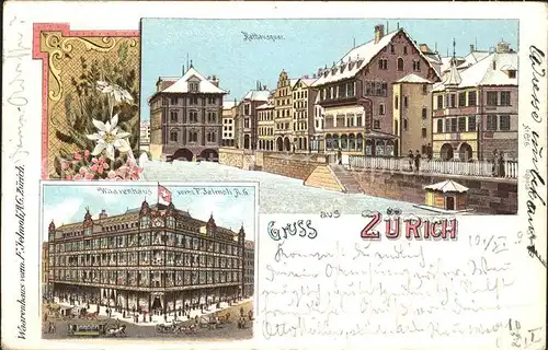 Zuerich ZH Rathausquai Waarenhaus  / Zuerich /Bz. Zuerich City