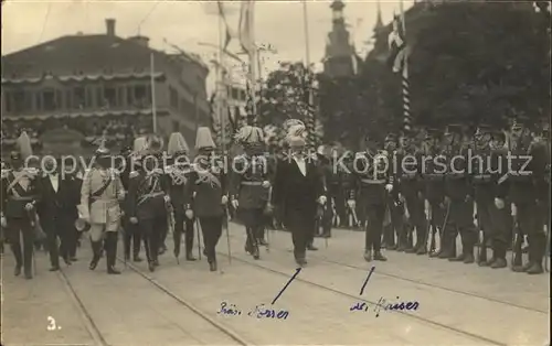 Zuerich ZH Kaiser Wilhelm und Praesident Forrer / Zuerich /Bz. Zuerich City