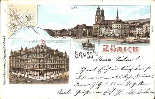 Zuerich ZH Waarenhaus  / Zuerich /Bz. Zuerich City