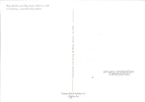 Rigi Staffel und Rigi Kulm mit Vitznau und Arth Rigi Bahn Kat. Rigi Staffel