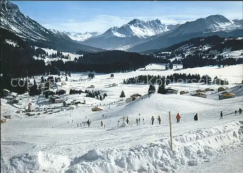 Lenzerheide Valbella mit Heidsee und Oberhalbsteingebirge Kat. Lenzerheide