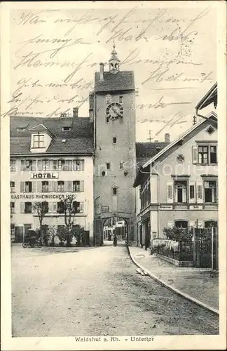 Waldshut-Tiengen Untertor Gasthaus Rheinischer Hof / Waldshut Tiengen /