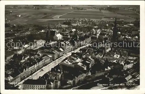 Braunau Inn Fliegeraufnahme / Braunau am Inn /Innviertel