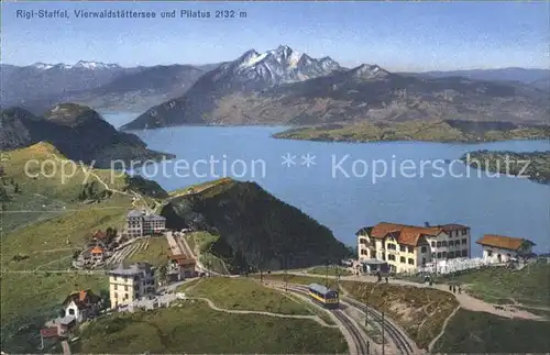 Rigi Staffel Hotel am Vierwaldstaettersee mit Pilatus Kat. Rigi Staffel