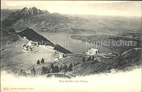 Rigi Staffel und Pilatus Panorama Kat. Rigi Staffel