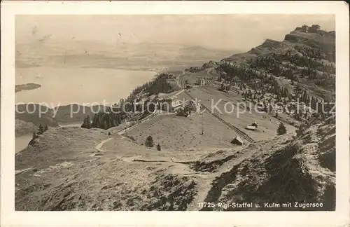 Rigi Staffel und Kulm mit Zugersee Kat. Rigi Staffel