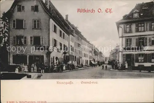 Altkirch Haut Rhin Elsass Kreuzgasse Grande Rue /  /