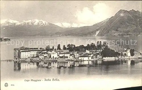Isola Bella Lago Maggiore Panorama Kat. Italien
