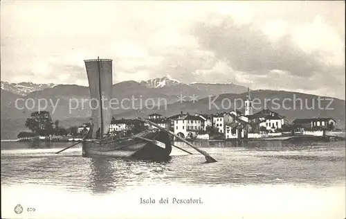 Isola Dei Pescatori Borromeo Lago Maggiore Panorama Kat. Lago Maggiore