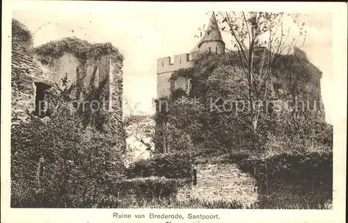 Santpoort Ruine van Brederode Kat. Niederlande