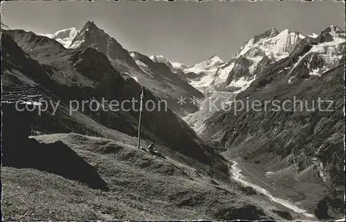 Zinal VS Alpe de Lirec Besso Dt. Blanche Grd Cornier / Zinal Ayer Val d Anniviers /Bz. Sierre