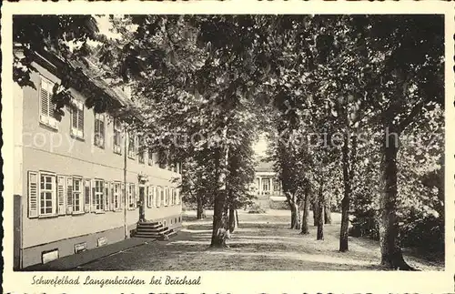 Langenbruecken Schwefelbad bei Bruchsal Kat. Bad Schoenborn