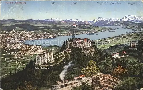 Uetliberg Zuerich Hotel Uetliberg Zuerichsee Alpen Kat. Uetliberg