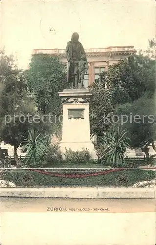 Zuerich Pestalozzi Denkmal / Zuerich /Bz. Zuerich City