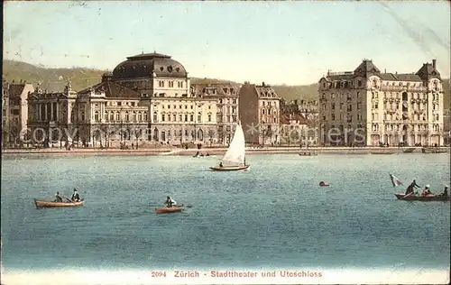 Zuerich Stadttheater und Utoschloss / Zuerich /Bz. Zuerich City