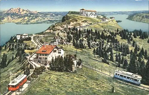 Rigi Staffel und Kulm mit Vierwaldstaetter und Zugersee Rigibahn