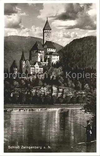 Zwingenberg Neckar Schloss Angeln / Zwingenberg /Neckar-Odenwald-Kreis LKR