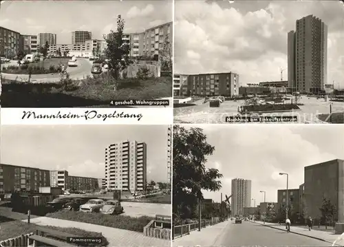 Vogelstang Pommernweg Hochhaus Einkaufszentrum  / Mannheim /Mannheim Stadtkreis