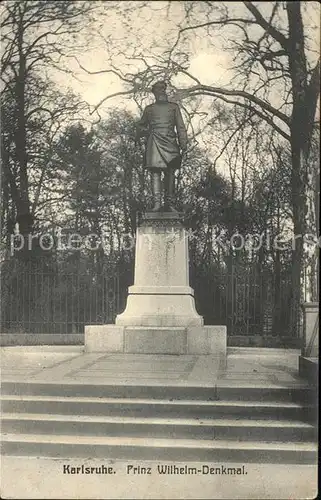 Karlsruhe Prinz Wilhelm Denkmal Kat. Karlsruhe