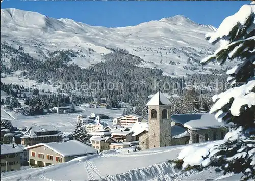 Lenzerheide Valbella mit Piz Danis und Staetzerhorn Kat. Lenzerheide