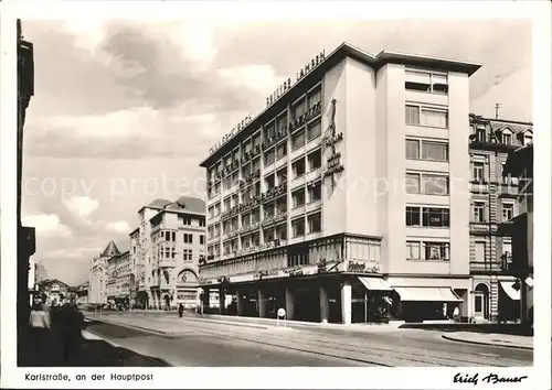 Karlsruhe Karlstrasse Hauptpost Kat. Karlsruhe