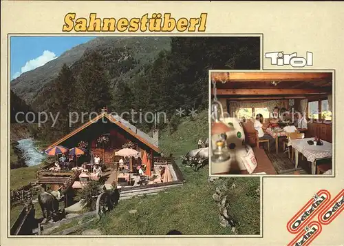 oetztal Tirol Sahnestueberl Alte Tiroler Alm an der Strasse von Zwieselstein nach Obergurgl Kat. Laengenfeld