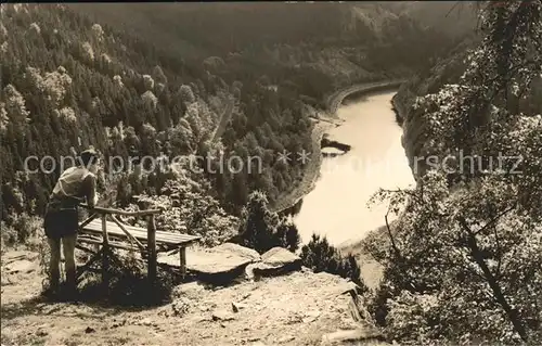 Ziegenrueck Saale Blick von der Hemmkoppe Kat. Ziegenrueck Thueringen