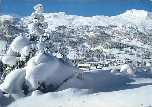 Lenzerheide Chur mit Piz Scalottas und Piz Danis Kat. Lenzerheide